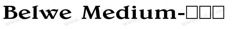 Belwe Medium字体转换
